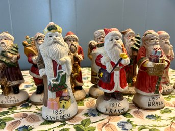 Huge Lot Vintage Santas Of The World Vintage Christmas