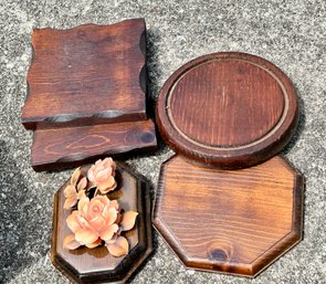Vintage Wood Crafting Pieces