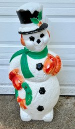 Vintage Christmas Snowman Blow Mold - 44' Tall