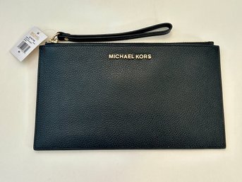 New Michael Kors Large Zip Clutch Wristlet Purse