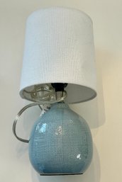 Small Blue Modern Table Lamp