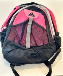 Adidas Girls Pink Backpack Used