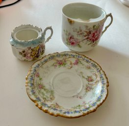 Miscellaneous Unmatched Vintage Porcelain China Pieces Cups & Saucers