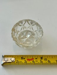 Small Vintage Crystal Salt Dish