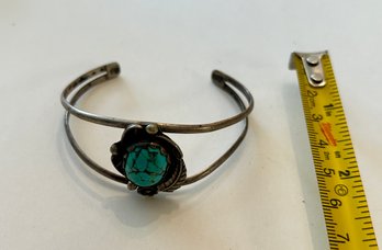 Sterling Silver & Turquoise Cuff Bracelet