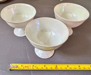 Hand-Painted Signed Jenkins Lusterware Vintage Ice Cream Bowls