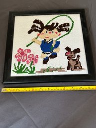 Vintage Framed Cross Stitch