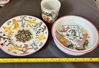 Vintage Tiffany & Co. Animal Playground Dish Set