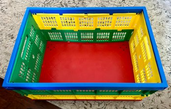 Multi-Color Plastic Storage Bin