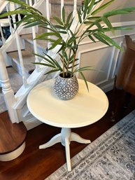 White Wooden Side Table