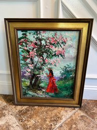 Unique Oil Painting Signed Baron Or Banon