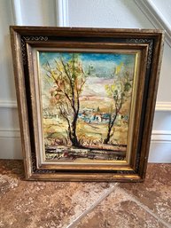 MC Oil Painting Signed S. Raphael 1960s