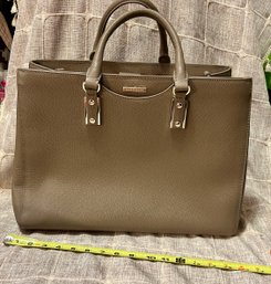 Like New Hugo Boss Tote Bag Beige Leather