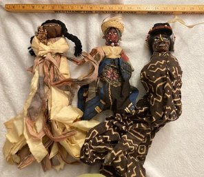 Doll Collection Of 3 Caribbean And Native American Dolls
