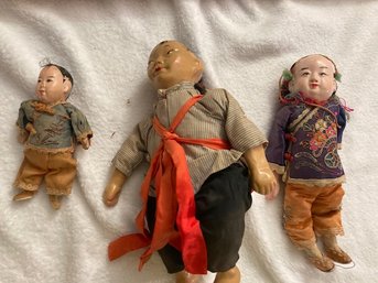 Doll Collection Of East Asian Wooden Dolls