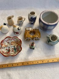 Vintage Ceramic Collection - 10 Pieces Total