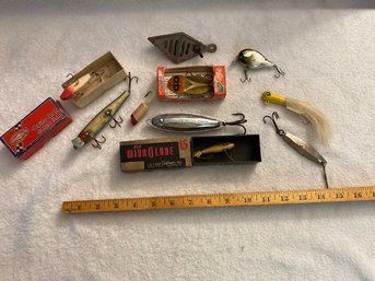 Vintage Fishing Lure Collection