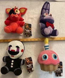 Five Nights At Freddys Plush Figures - 3 With Tags