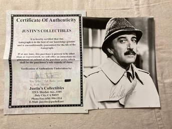 Peter Sellers Autograph With COA