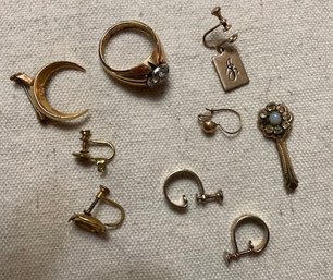 Jewelry Collection Of 9 Gold Filled Pieces