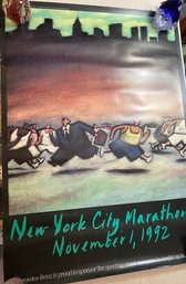 NYC 1992 Marathon Poster