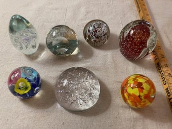 Paperweight Collection 2 - Seven Glass Weights