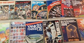 Yankees Yearbooks 1969 To 1978 & 1980 Baseball