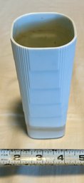 ROSENTHAL STUDIO LINE WHITE BISQUE PORCELAIN SKYSCRAPER VASE 8' HAUSLER GOLTZ