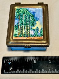 Kelvin Chen 2001 Hand Painted Monet Trinket Box Small Jewelry Box