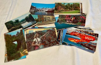 Vintage United States Travel Post Cards Florida Maine Washington DC And More