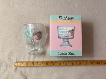 New PUSHEEN MIB Ice Cream Sundae Glass