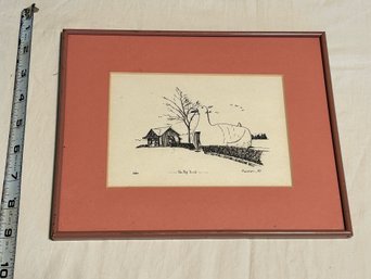 Flanders The Big Duck Framed Lithograph Long Island Art