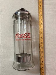 Coca Cola Glass Straw Holder From 1992