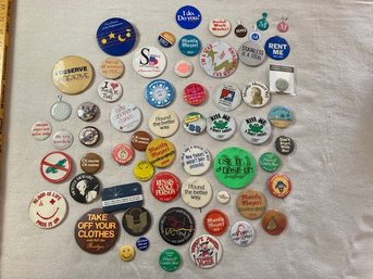 50 Pins & Buttons From 70s, 80s & 90s