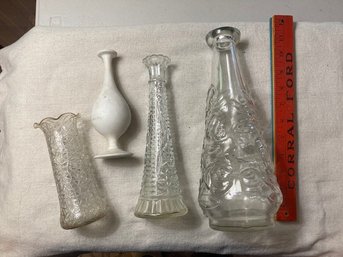 4 Vintage Vases