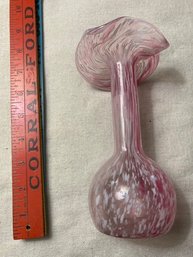 Pink Glass Fancy Vase