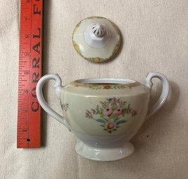 Vintage Hand Painted Made In Japan Sugar Bowl