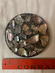 Mother Of Pearl Base Paperweight