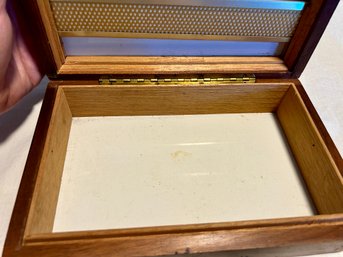 Vintage Humidor Cigar Box Porcelain Base