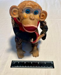 Antique Wind Up Monkey Toy