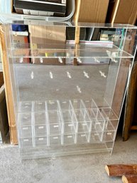 MCM Large Lucite Organizer Display Case Great For Bolts, Nails, Jewelry, Art Organization