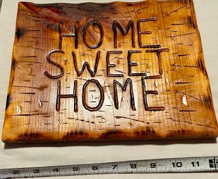 Handmade Home Sweet Home Wood Wall Plaque