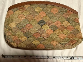 Vintage Weathered Mermaid Scale Small Purse Signed Grazianna Sport USA