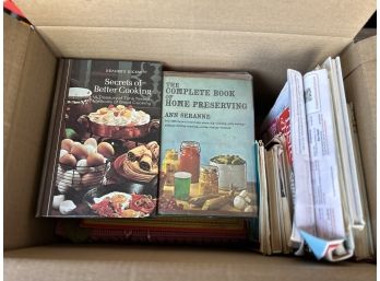 Huge Box Of Vintage Cookbooks Betty Crocker Home Preserving