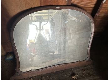 Very Cool Antique Wood Framed Mirror