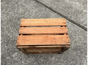 Slotted Wood Storage Crate