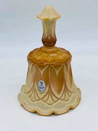 Fenton Art Glass Carnival Chocolate Caramel Bell