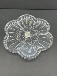 Waterford Lead Crystal Lismore Three Part Divided Dish