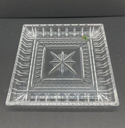 Waterford Lead Crystal O'Connell Star Cut Square Serving Tray