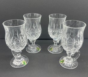 Waterford Lead Crystal Set Of Four Lismore Irish Coffee Handled Mugs